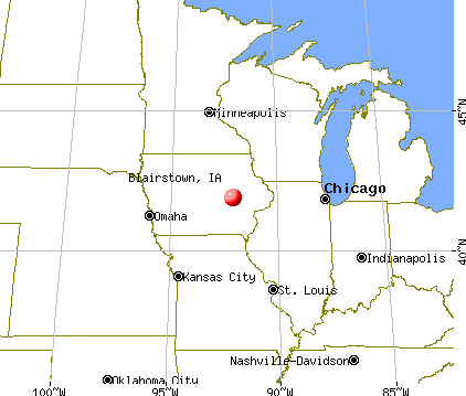 Blairstown, Iowa map