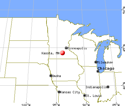 Kasota, Minnesota map