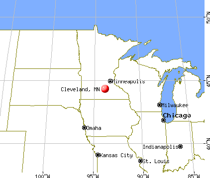 Cleveland, Minnesota map