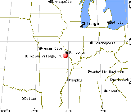 Olympian Village, Missouri map