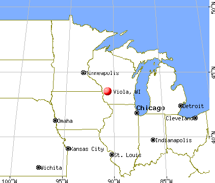 Viola, Wisconsin map