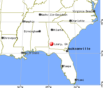 Leary, Georgia map