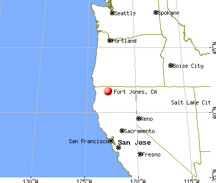 Fort Jones, California map