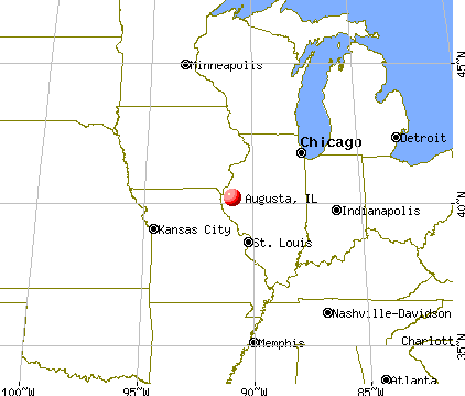 Augusta, Illinois map
