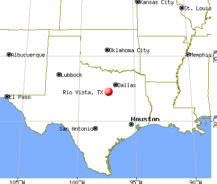 Rio Vista, Texas map