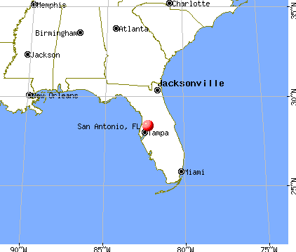 San Antonio, Florida map