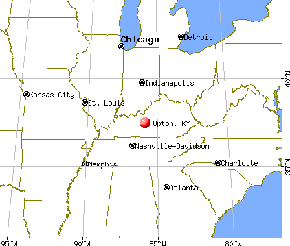 Upton, Kentucky map