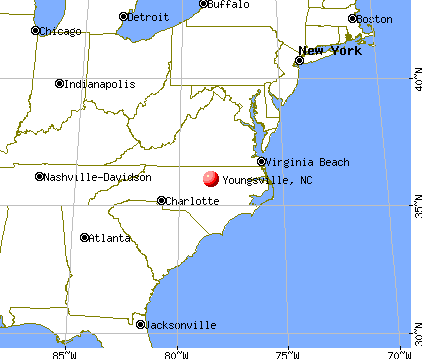 Youngsville, North Carolina map