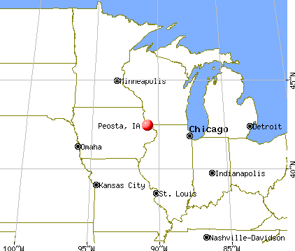 Peosta, Iowa map