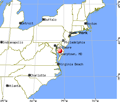 Sharptown, Maryland map