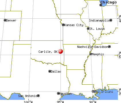 Carlile, Oklahoma map