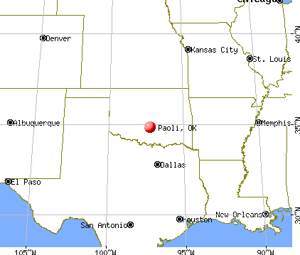 Paoli, Oklahoma map