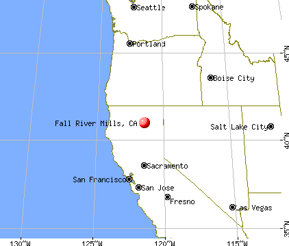 Fall River Mills, California map