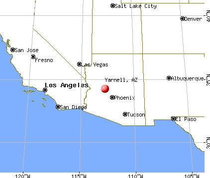 Yarnell, Arizona map