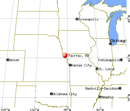 Fairfax, Missouri map