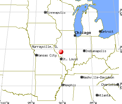 Murrayville, Illinois map