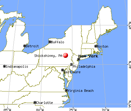 Shickshinny, Pennsylvania map