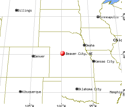 Beaver City, Nebraska map