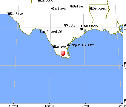 San Manuel-Linn, Texas map