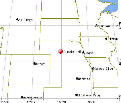 Arnold, Nebraska map