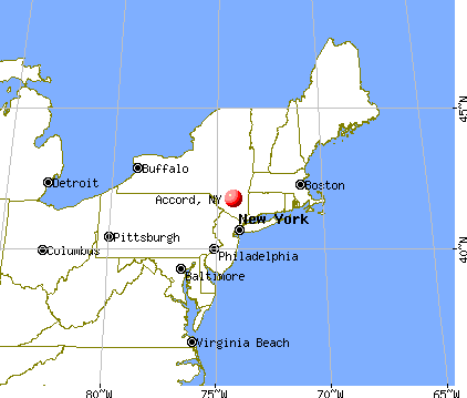 Accord, New York map