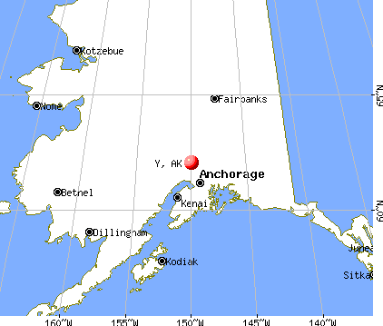 Y, Alaska map