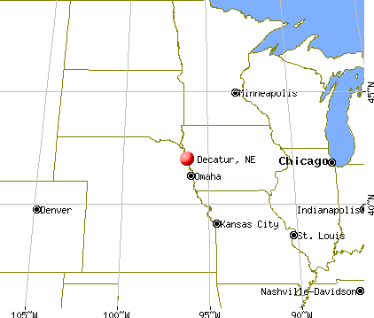 Decatur, Nebraska map