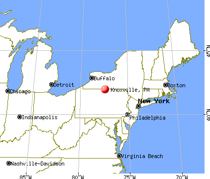 Knoxville, Pennsylvania map