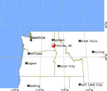 Albion, Washington map