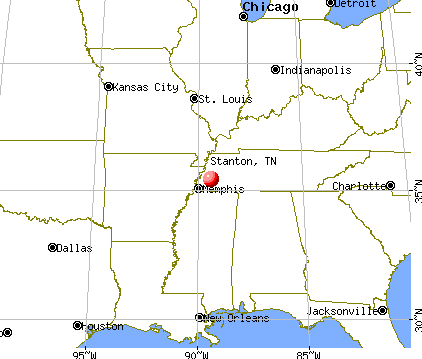 Stanton, Tennessee map