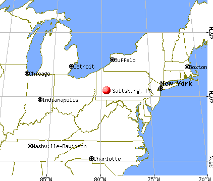 Saltsburg, Pennsylvania map