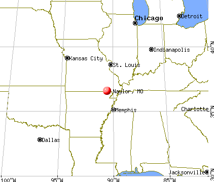 Naylor, Missouri map