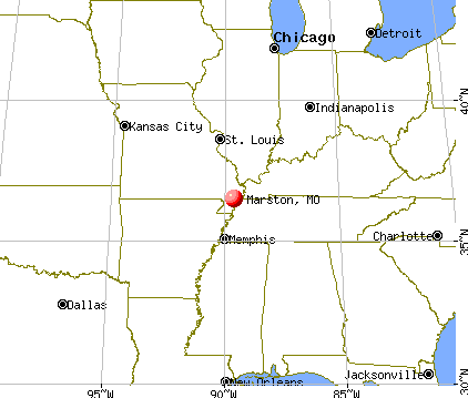 Marston, Missouri map