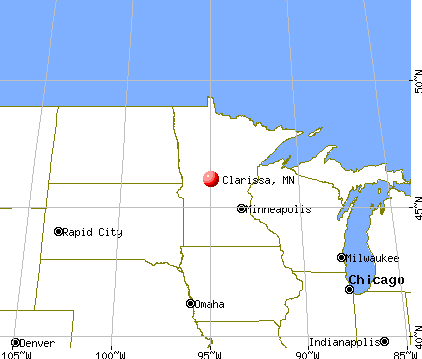 Clarissa, Minnesota map