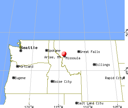Arlee, Montana map