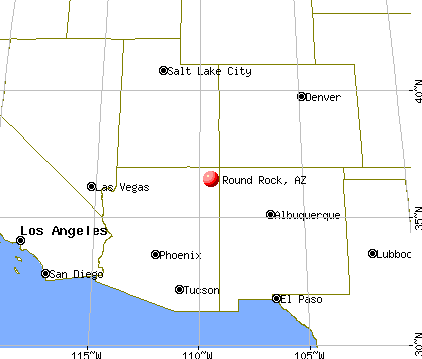 Round Rock, Arizona map