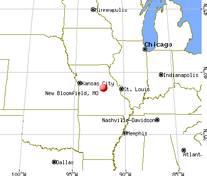 New Bloomfield, Missouri map