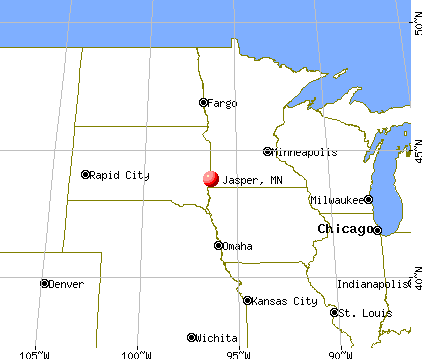 Jasper, Minnesota map