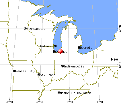 Galien, Michigan map