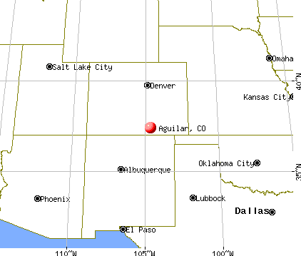 Aguilar, Colorado map