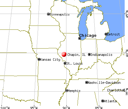 Chapin, Illinois map
