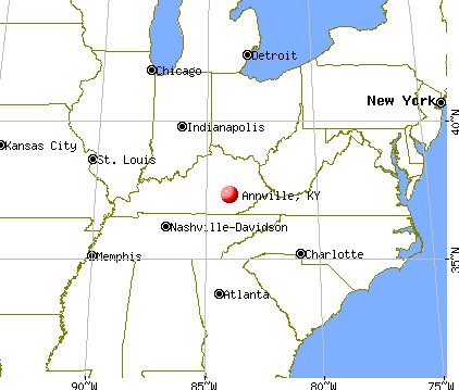 Annville, Kentucky map