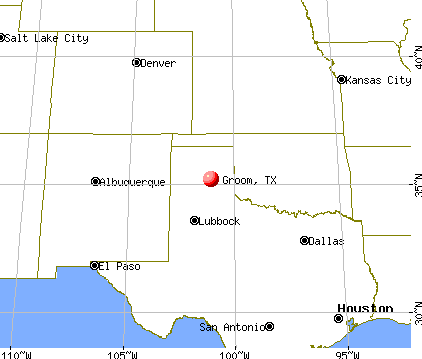 Groom, Texas map