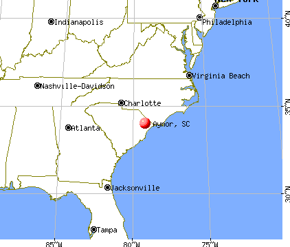 Aynor, South Carolina map