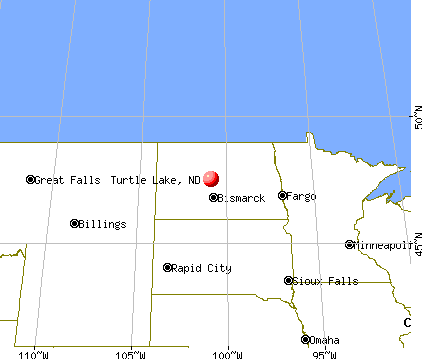 Turtle Lake, North Dakota map