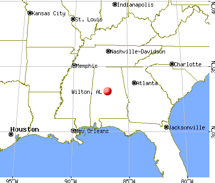 Wilton, Alabama map