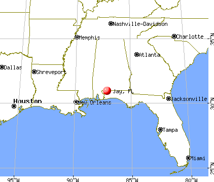 Jay, Florida map