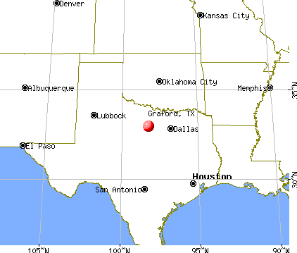 Graford, Texas map