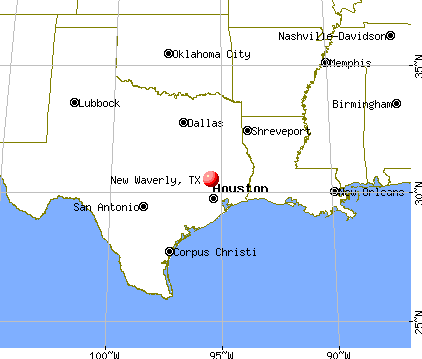 New Waverly, Texas map