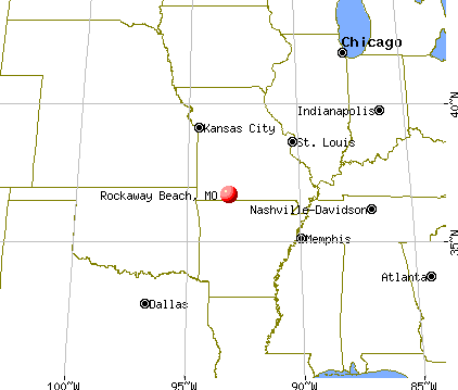 Rockaway Beach, Missouri map